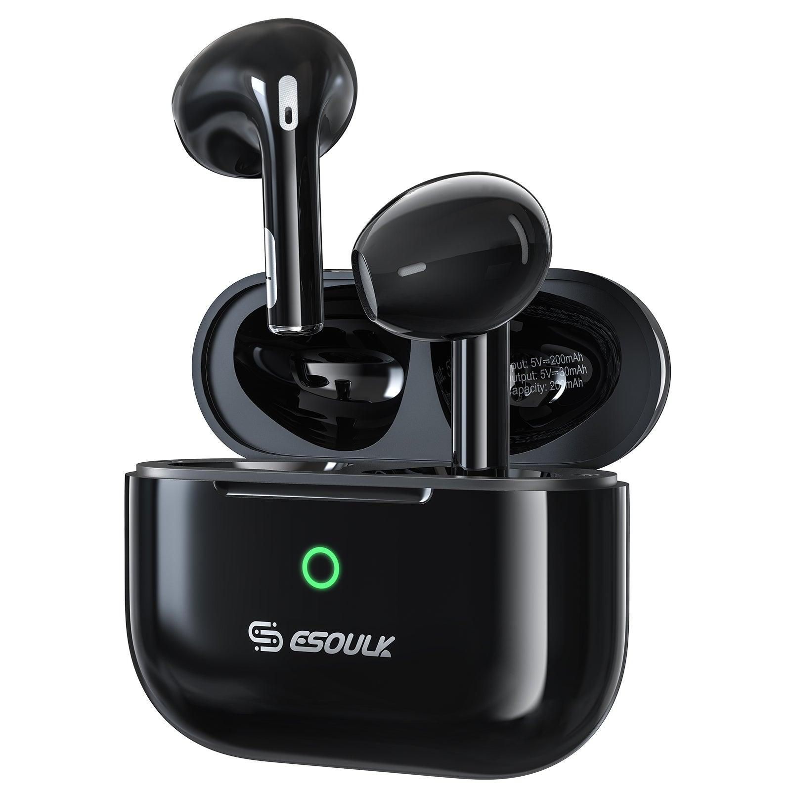 Esoulk Truwireless Earbuds with Noise Reduction & long Battery Life Black - Best Cell Phone Parts Distributor in Canada, Parts Source Esoulk Truwireless Earbuds with Noise Reduction & long Battery Life Black - Best Cell Phone Parts Distributor in Canada, Parts Source